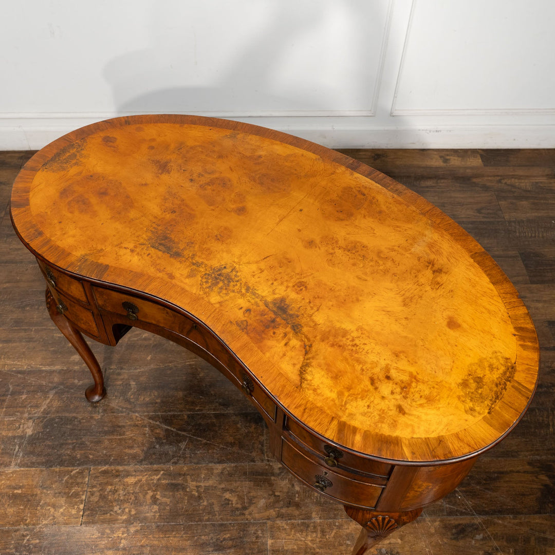 ウォールナット キドニーデスク /25L