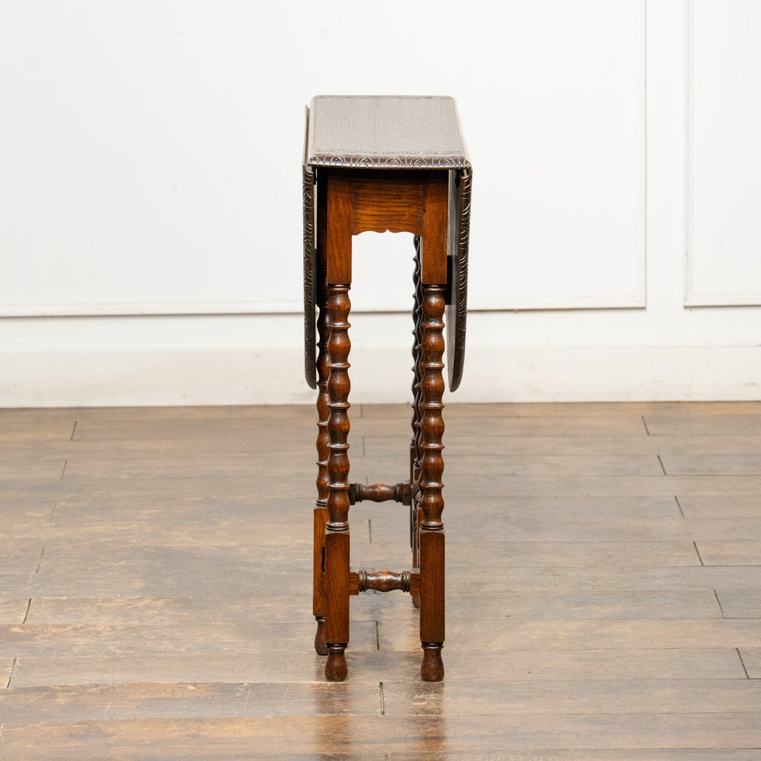 オーク ボビンターニングレッグ ゲートレッグテーブル /25L