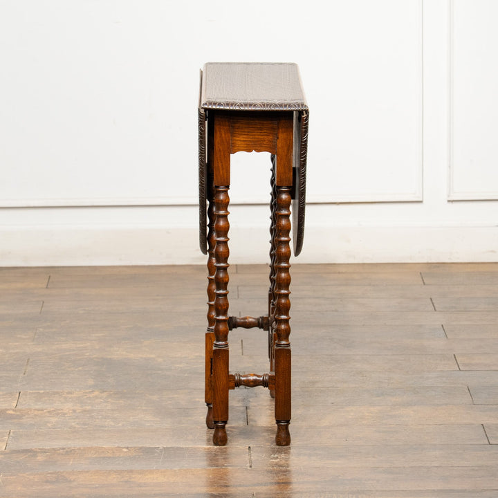 オーク ボビンターニングレッグ ゲートレッグテーブル /25L