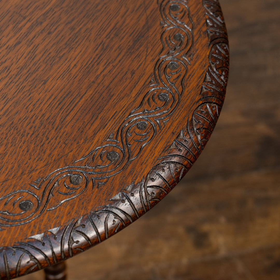 オーク ボビンターニングレッグ ゲートレッグテーブル /25L