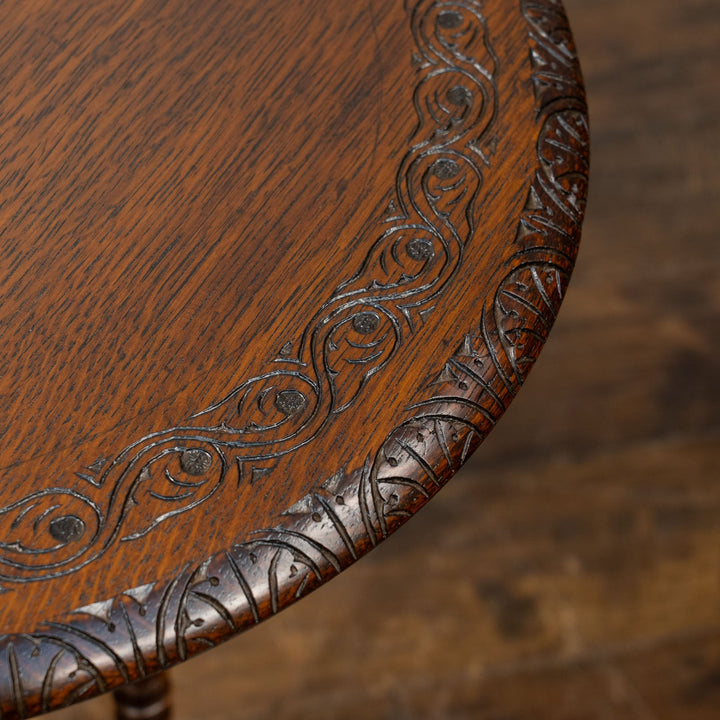 オーク ボビンターニングレッグ ゲートレッグテーブル /25L