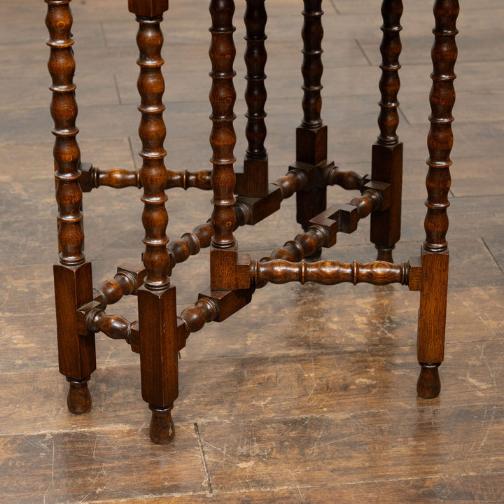 オーク ボビンターニングレッグ ゲートレッグテーブル /25L