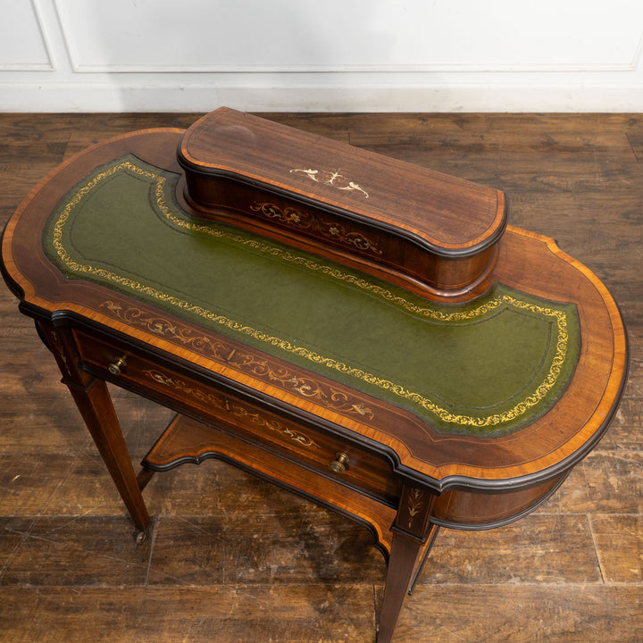 ウォールナット レザートップ ヴィクトリアン デスク /25L