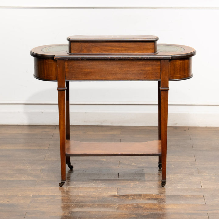 ウォールナット レザートップ ヴィクトリアン デスク /25L