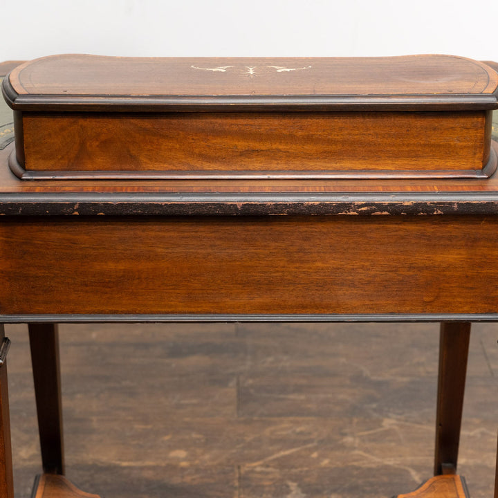 ウォールナット レザートップ ヴィクトリアン デスク /25L