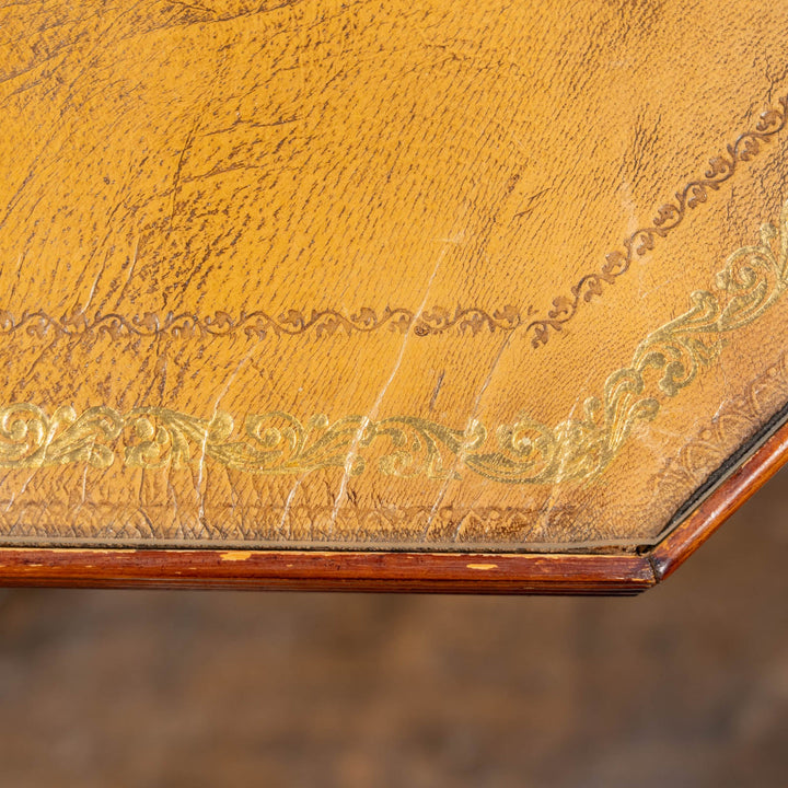 ウォールナット 八角形天板 ワインテーブル キャスター付き /25L