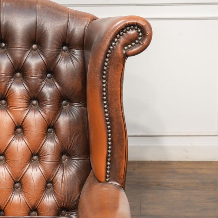 チェスターフィールド ウィングバックソファ /25L-1