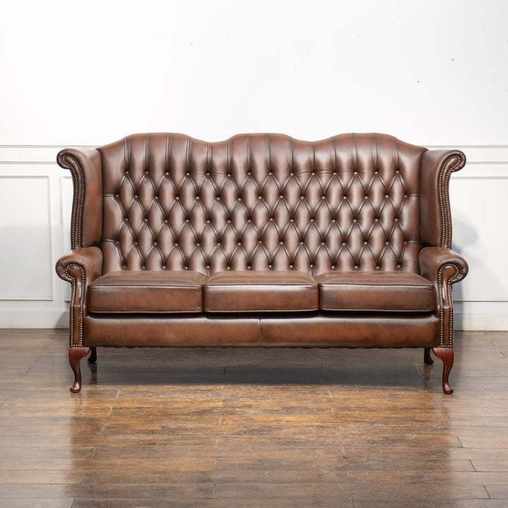 チェスターフィールド ウィングバックソファ 3人掛け /25L