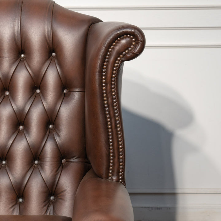 チェスターフィールド ウィングバックソファ 3人掛け /25L