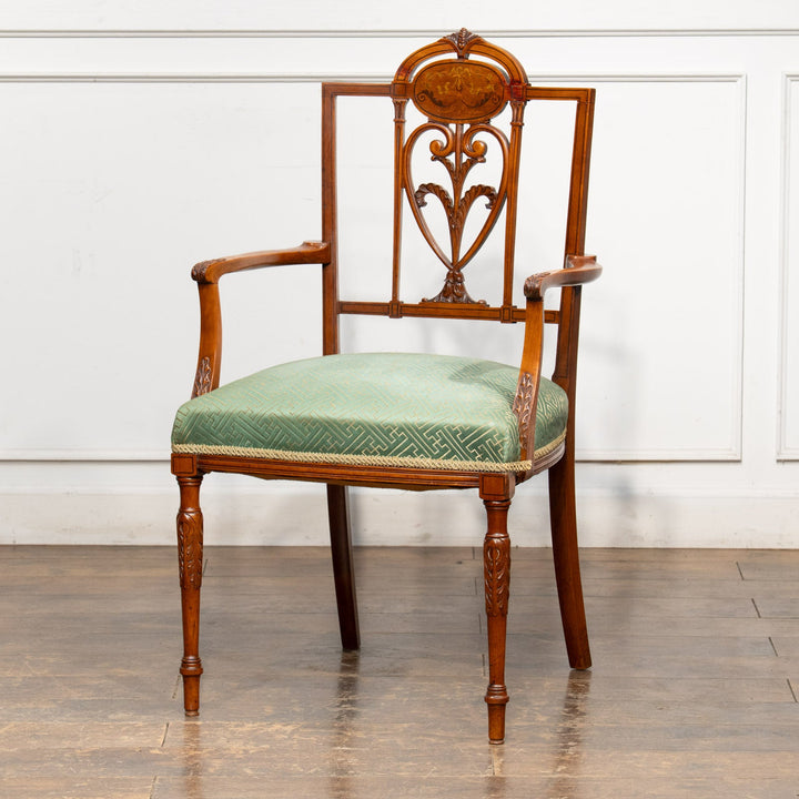 ウォールナット エドワーディアン アームチェア /25L-1