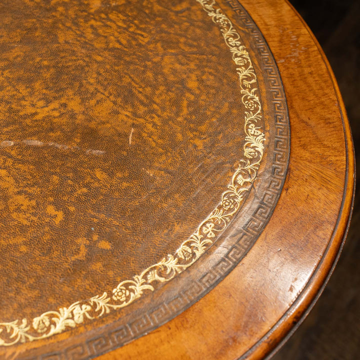 ウォールナット レザートップ キドニーデスク /25L