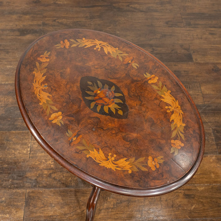 ウォールナット インレイ ティルトップテーブル /25L