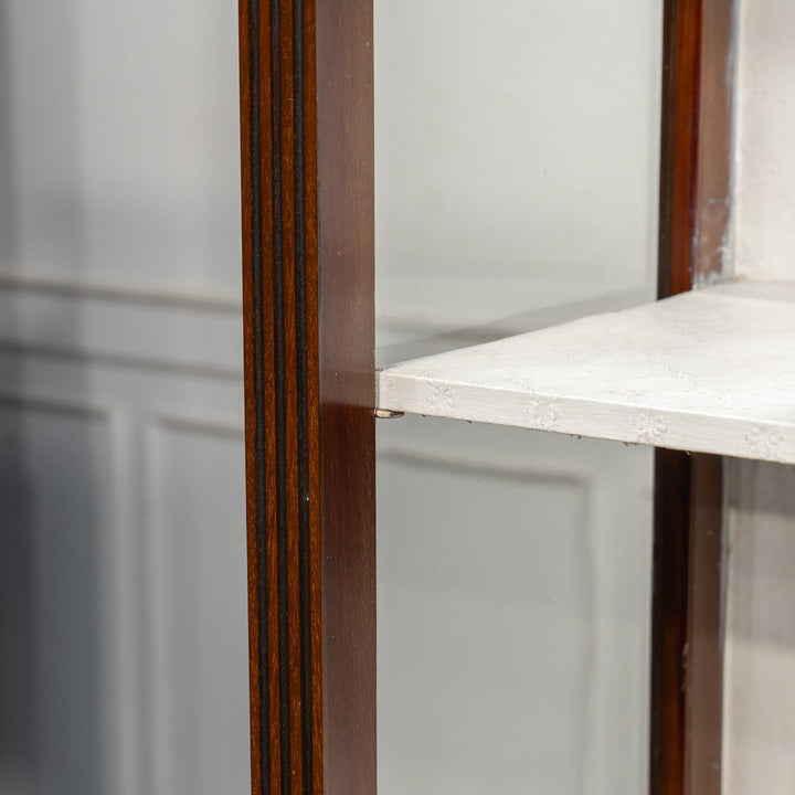 ウォールナット カブリオールレッグ ディスプレイキャビネット /25L