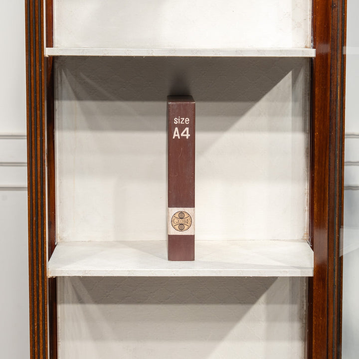 ウォールナット カブリオールレッグ ディスプレイキャビネット /25L