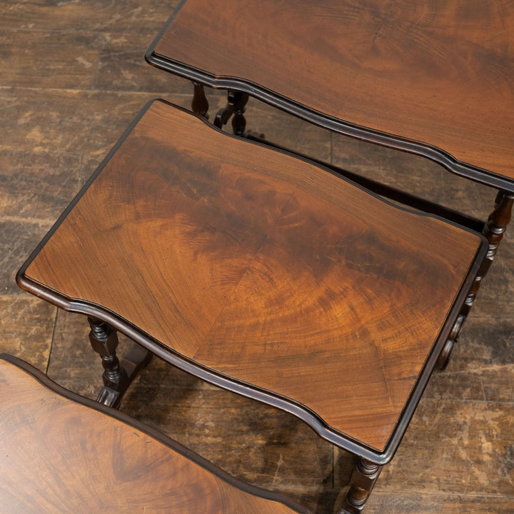 ウォールナット 4段 ネストテーブル /25L-B