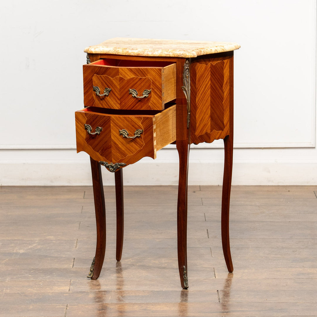 マーブルトップ ベッドサイドテーブル /25L-B2