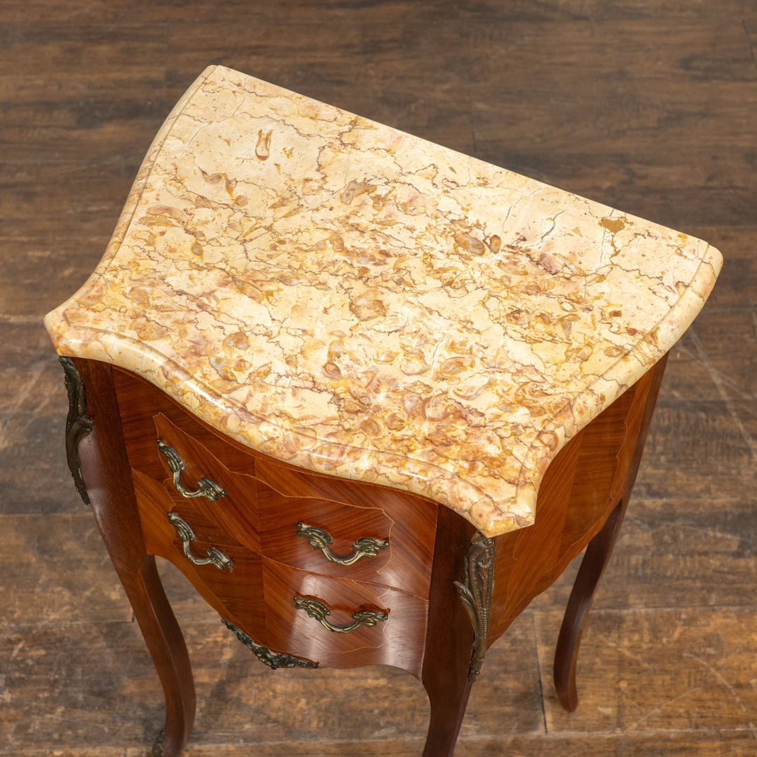 マーブルトップ ベッドサイドテーブル /25L-B2