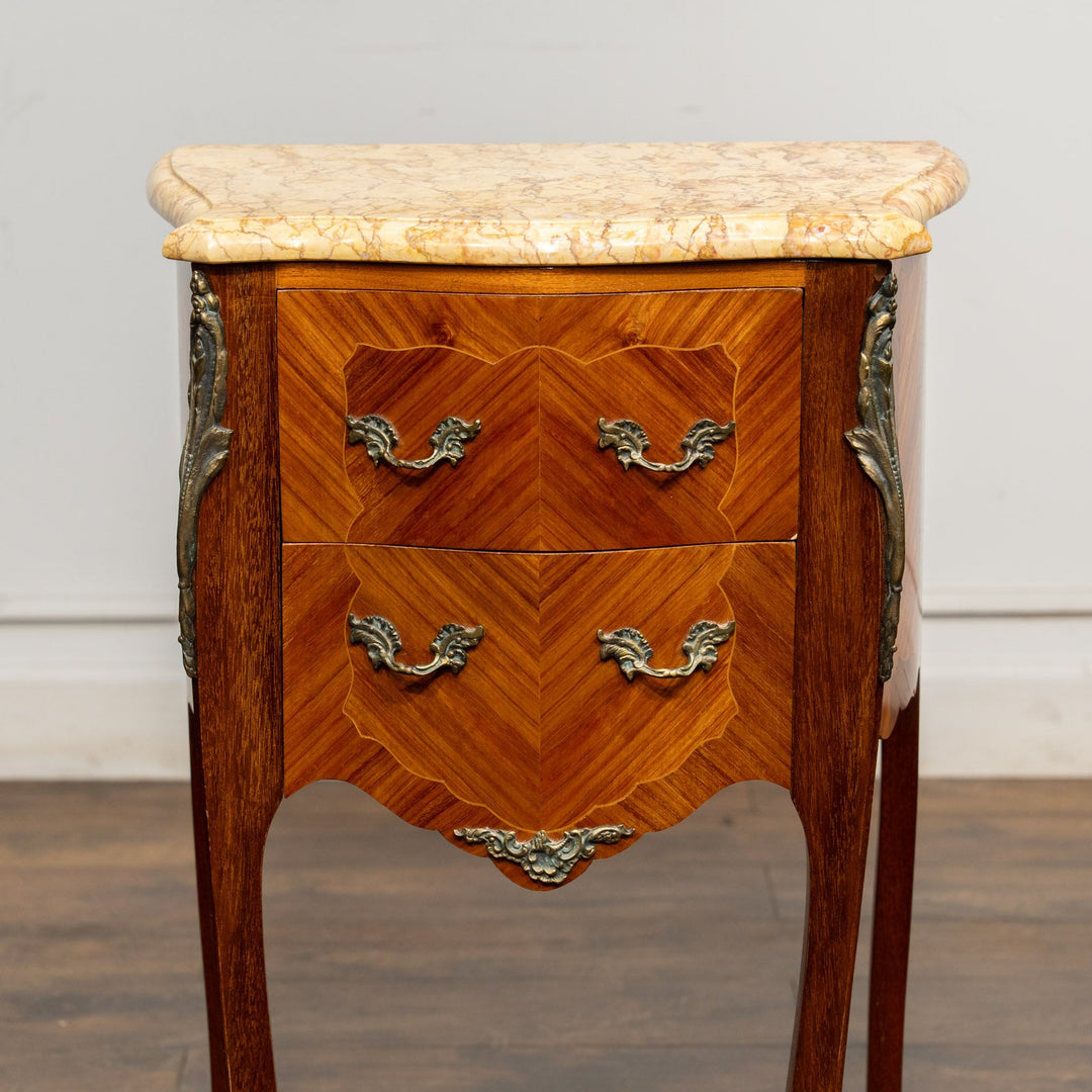 マーブルトップ ベッドサイドテーブル  /25L-B2