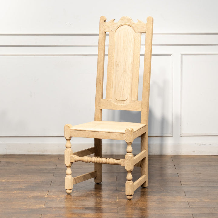 無塗装のナチュラルな木材の質感が魅力的 ハイバック ダイニングチェア /25L-1