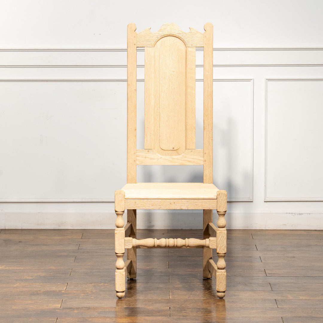 無塗装のナチュラルな木材の質感が魅力的 ハイバック ダイニングチェア /25L-4