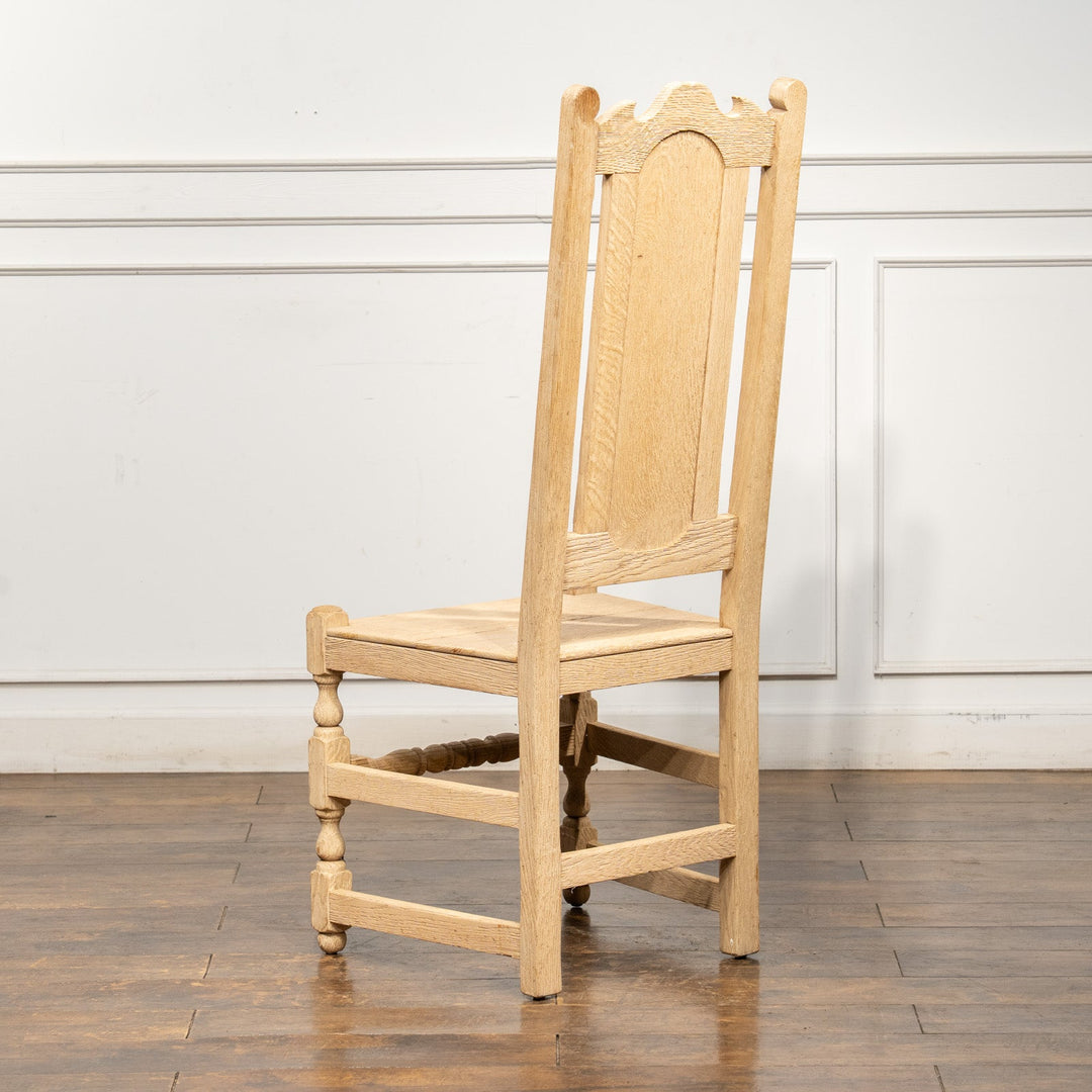 無塗装のナチュラルな木材の質感が魅力的 ハイバック ダイニングチェア /25L-4