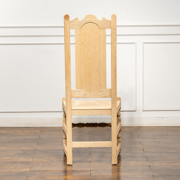 無塗装のナチュラルな木材の質感が魅力的 ハイバック ダイニングチェア /25L-4