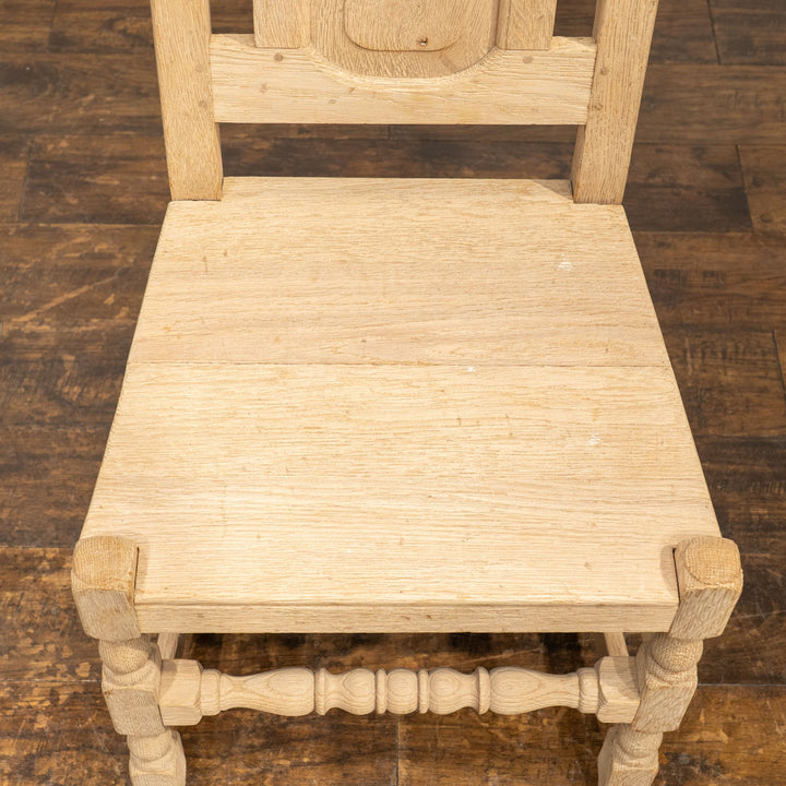 無塗装のナチュラルな木材の質感が魅力的 ハイバック ダイニングチェア /25L-4