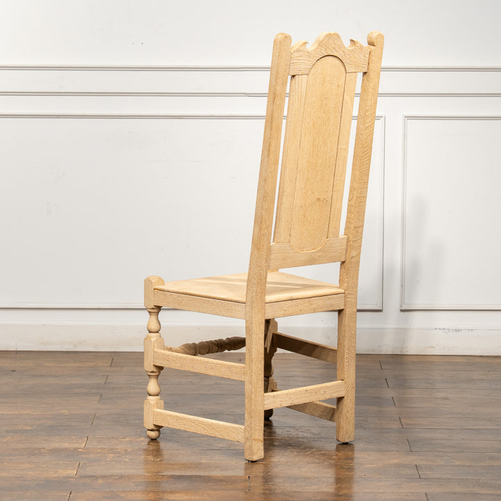 無塗装のナチュラルな木材の質感が魅力的 ハイバック ダイニングチェア /25L-5