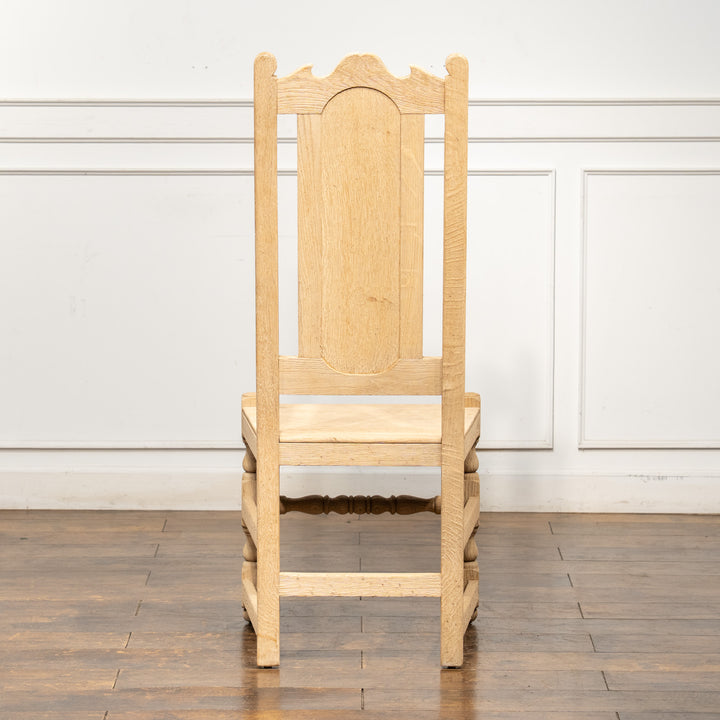 無塗装のナチュラルな木材の質感が魅力的 ハイバック ダイニングチェア /25L-5