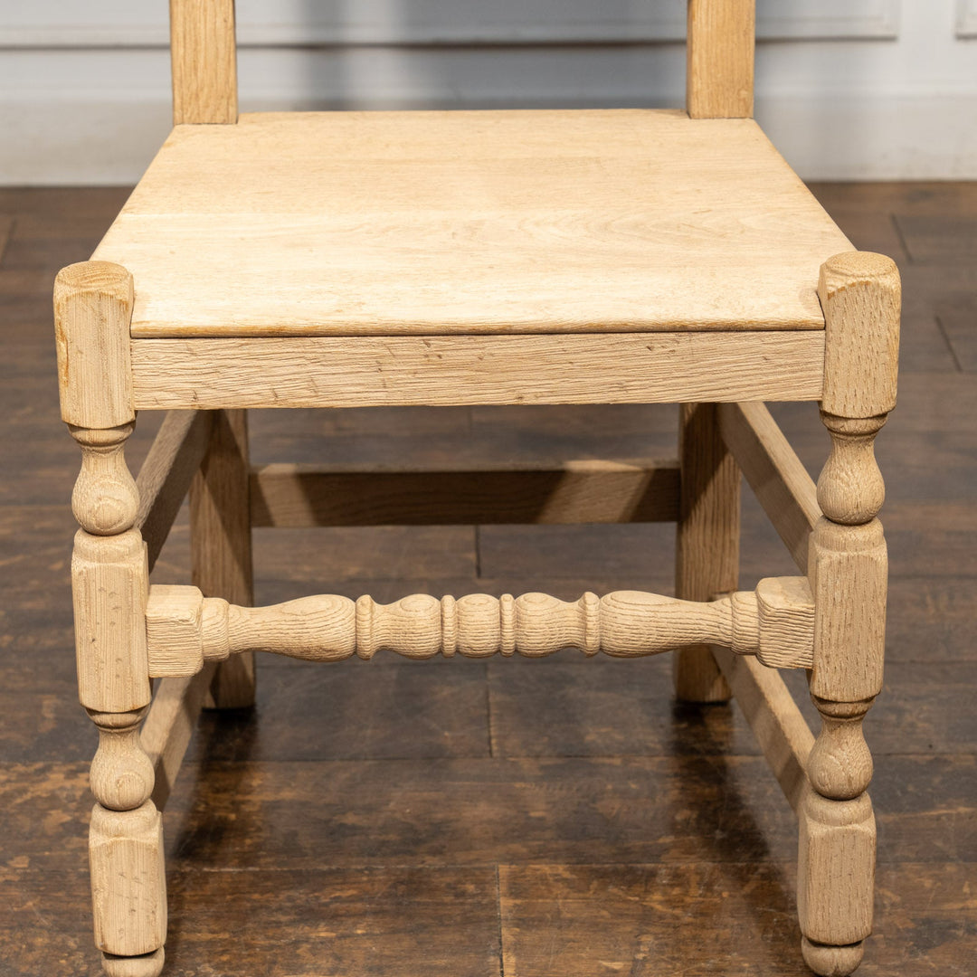 無塗装のナチュラルな木材の質感が魅力的 ハイバック ダイニングチェア /25L-6