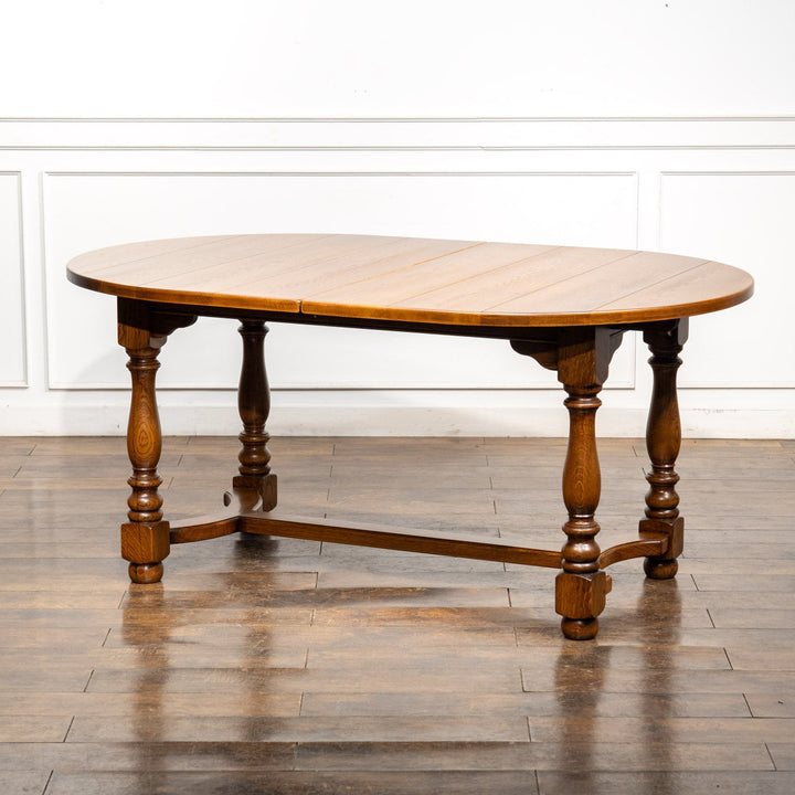 特大サイズへと天板が変化する オーク ラージ エクステンション ダイニングテーブル /25L