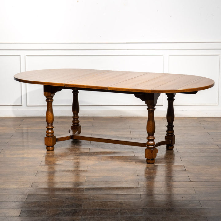 特大サイズへと天板が変化する オーク ラージ エクステンション ダイニングテーブル /25L