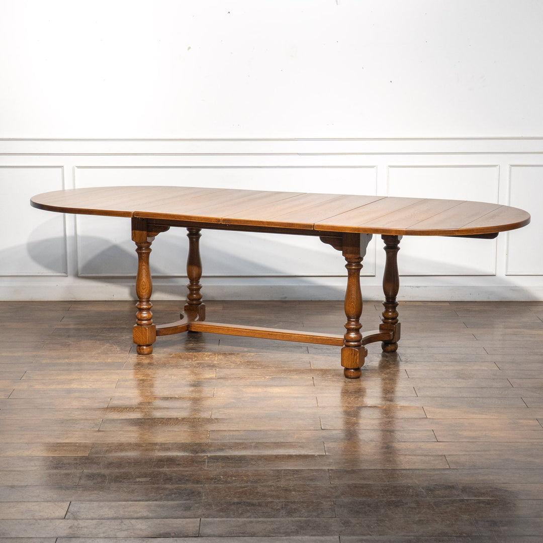 特大サイズへと天板が変化する オーク ラージ エクステンション ダイニングテーブル /25L