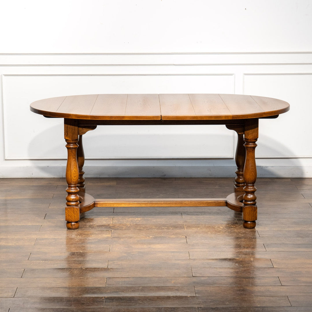 特大サイズへと天板が変化する オーク ラージ エクステンション ダイニングテーブル /25L