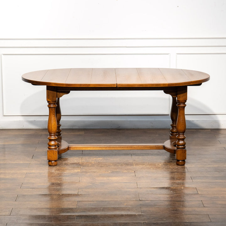 特大サイズへと天板が変化する オーク ラージ エクステンション ダイニングテーブル /25L