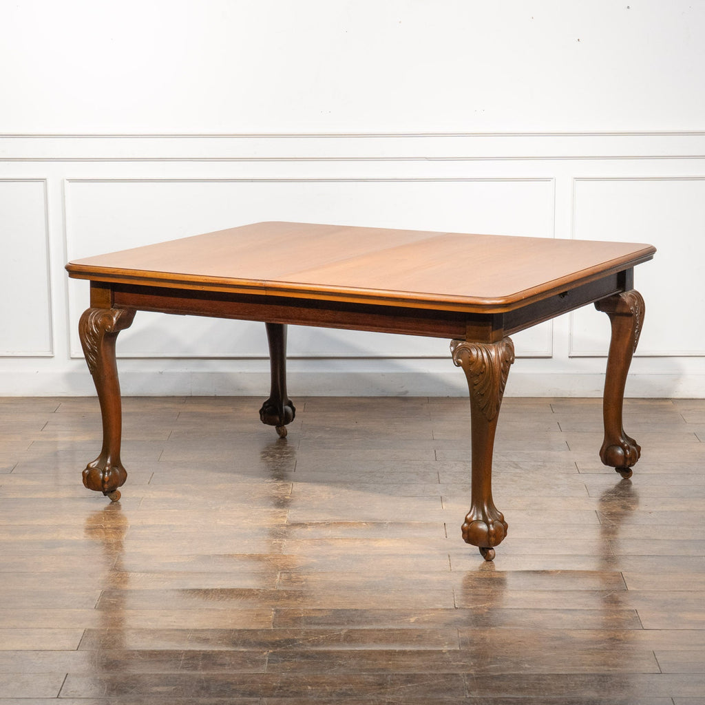 ウォールナット エクステンションダイニングテーブル キャスター付き