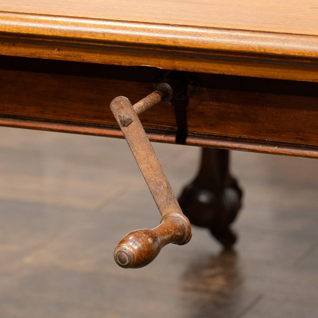 ウォールナット エクステンションダイニングテーブル キャスター付き /25L