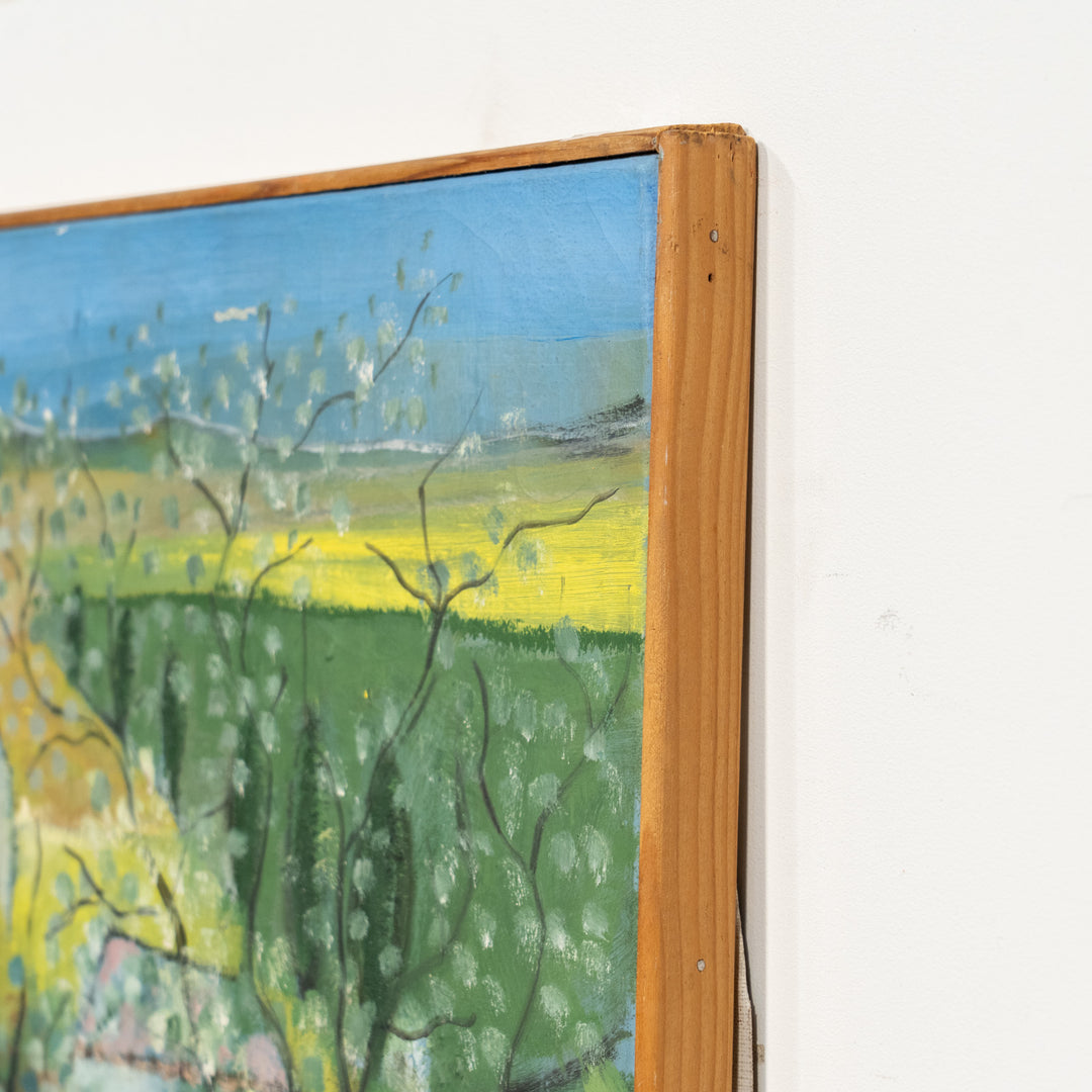 優しく素朴でどこか哀愁漂う美しい作品 直筆メッセージ付き キャンバスアート /25L
