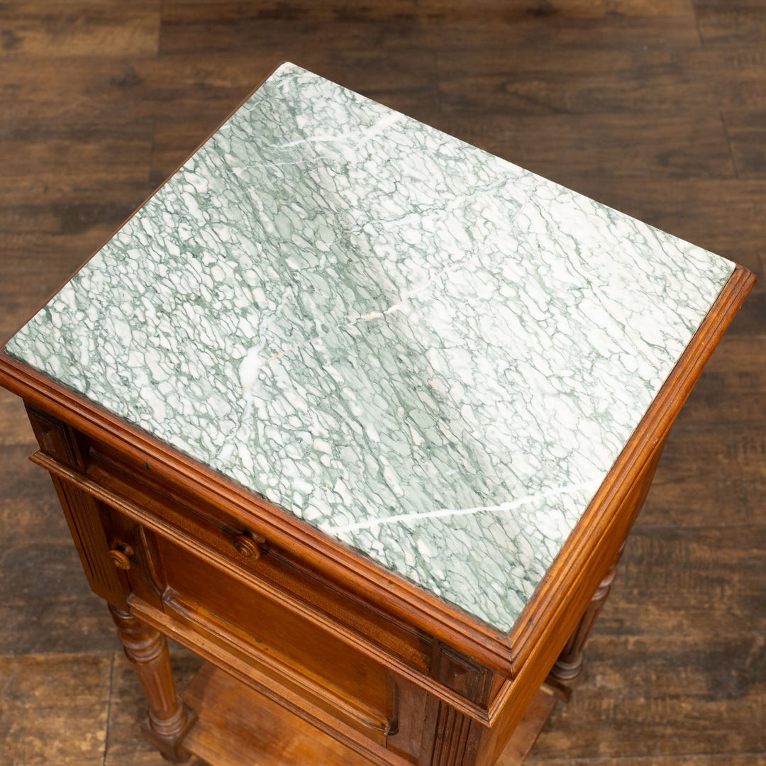 マーブルトップ ベッドサイドテーブル /25L-A