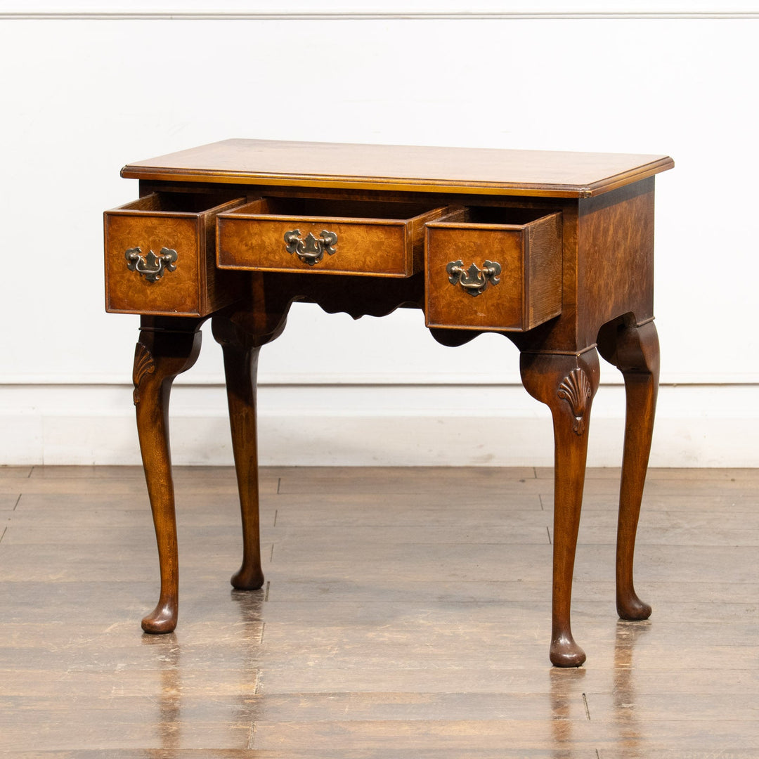 ウォールナット カブリオールレッグ スモールデスク /25L