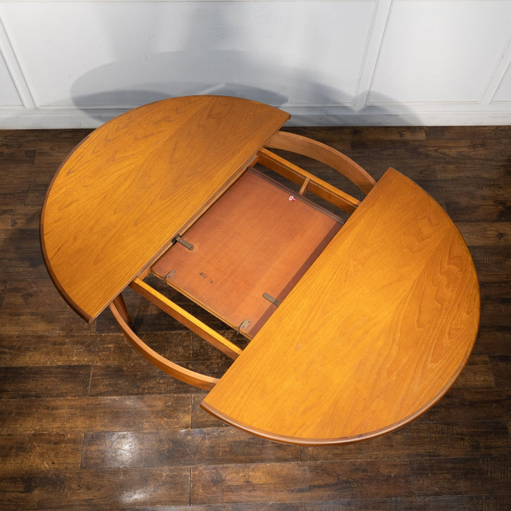 英国【G-PLAN ジープラン Fresco フレスコ】エクステンション ラウンド ダイニングテーブル No.4385  /26A