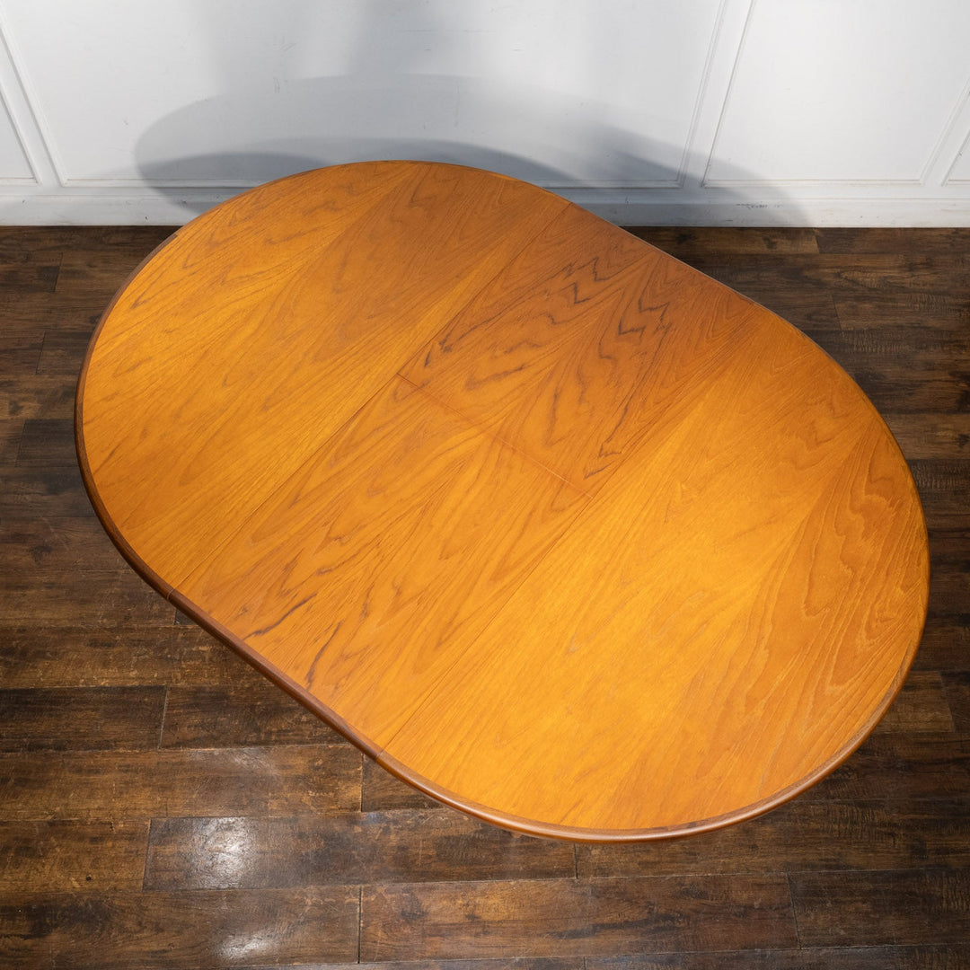 英国【G-PLAN ジープラン Fresco フレスコ】エクステンション ラウンド ダイニングテーブル No.4385  /26A