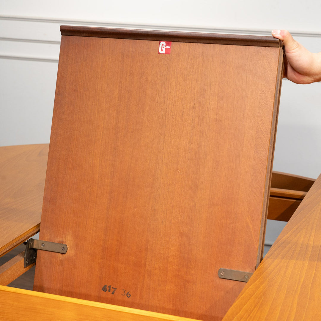 英国【G-PLAN ジープラン Fresco フレスコ】エクステンション ラウンド ダイニングテーブル No.4385  /26A