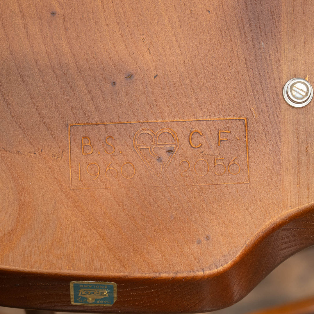 英国【ERCOL アーコール】背中をしっかり支えてくれる ラダーバックアームチェア No.496A オールドコロニアル /26A-2