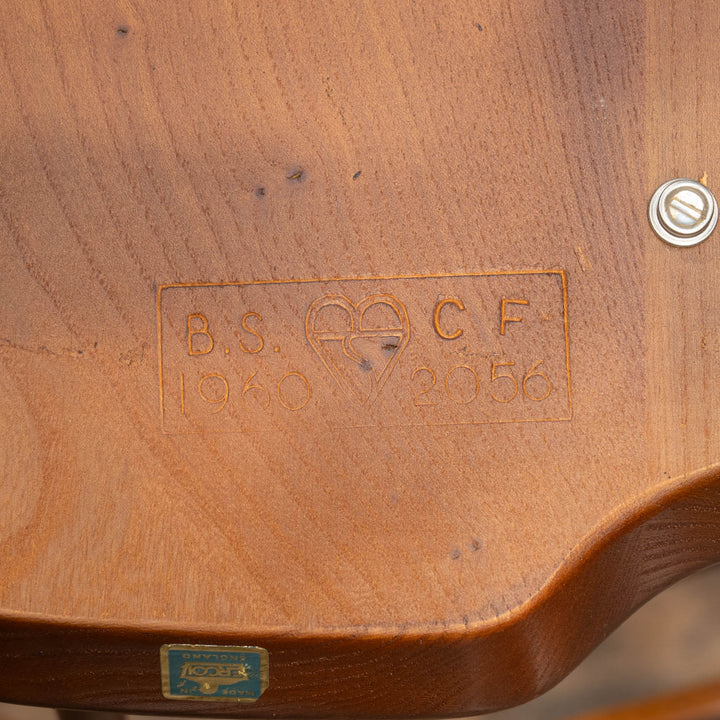 英国【ERCOL アーコール】背中をしっかり支えてくれる ラダーバックアームチェア No.496A オールドコロニアル /26A-2