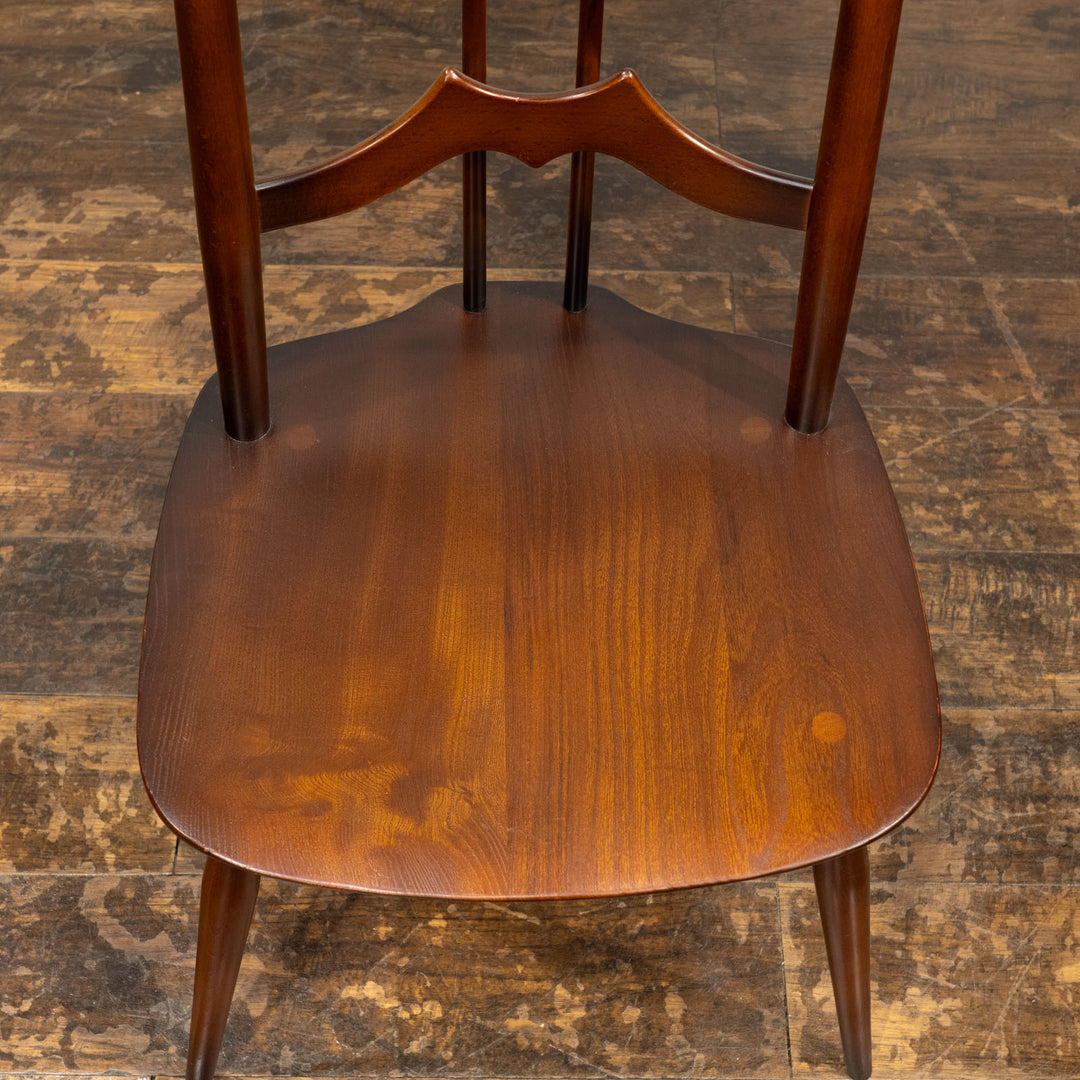 英国【ERCOL アーコール】背中をしっかり支えてくれる ラダーバックチェア No.496 オールドコロニアル /26A-1