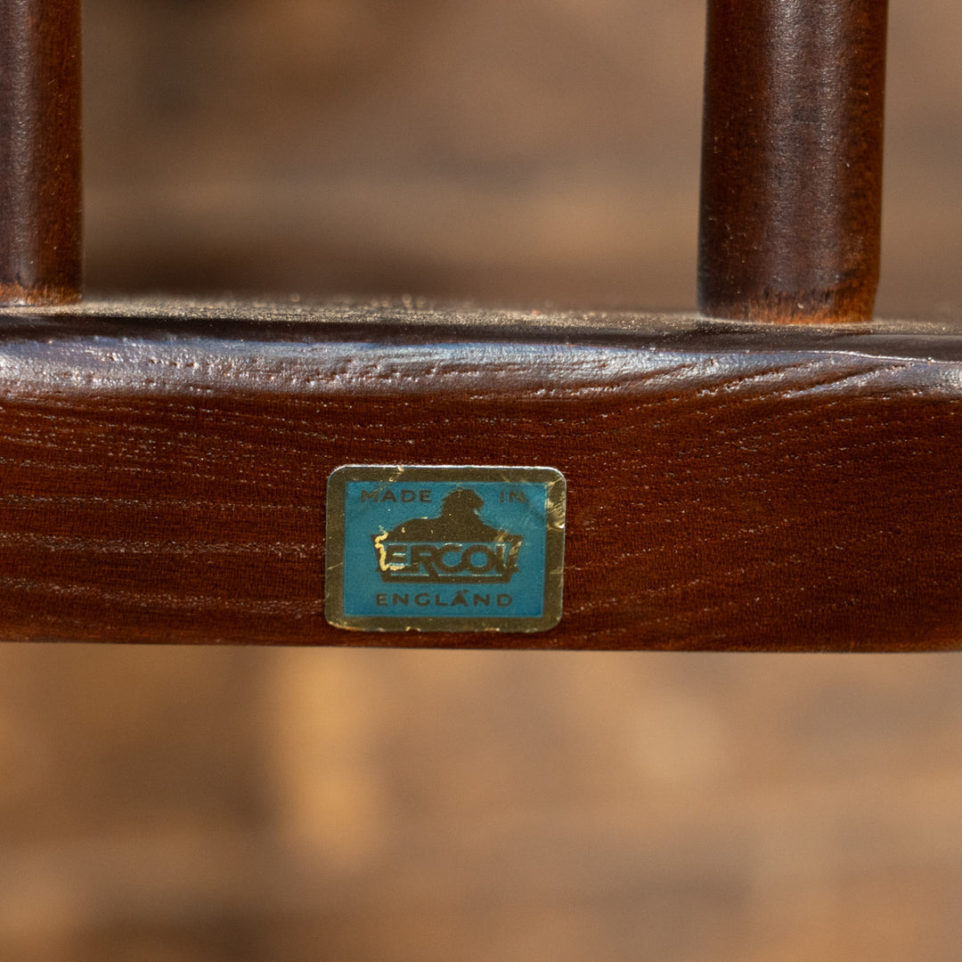 英国【ERCOL アーコール】背中をしっかり支えてくれる ラダーバックチェア No.496 オールドコロニアル /26A-2