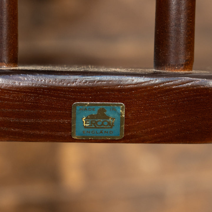 英国【ERCOL アーコール】背中をしっかり支えてくれる ラダーバックチェア No.496 オールドコロニアル /26A-2