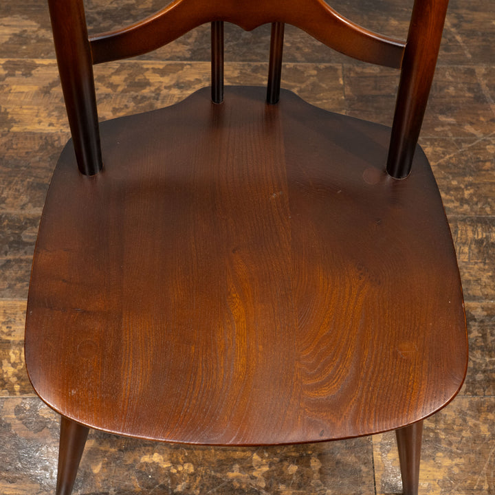 英国【ERCOL アーコール】背中をしっかり支えてくれる ラダーバックチェア No.496 オールドコロニアル /26A-3