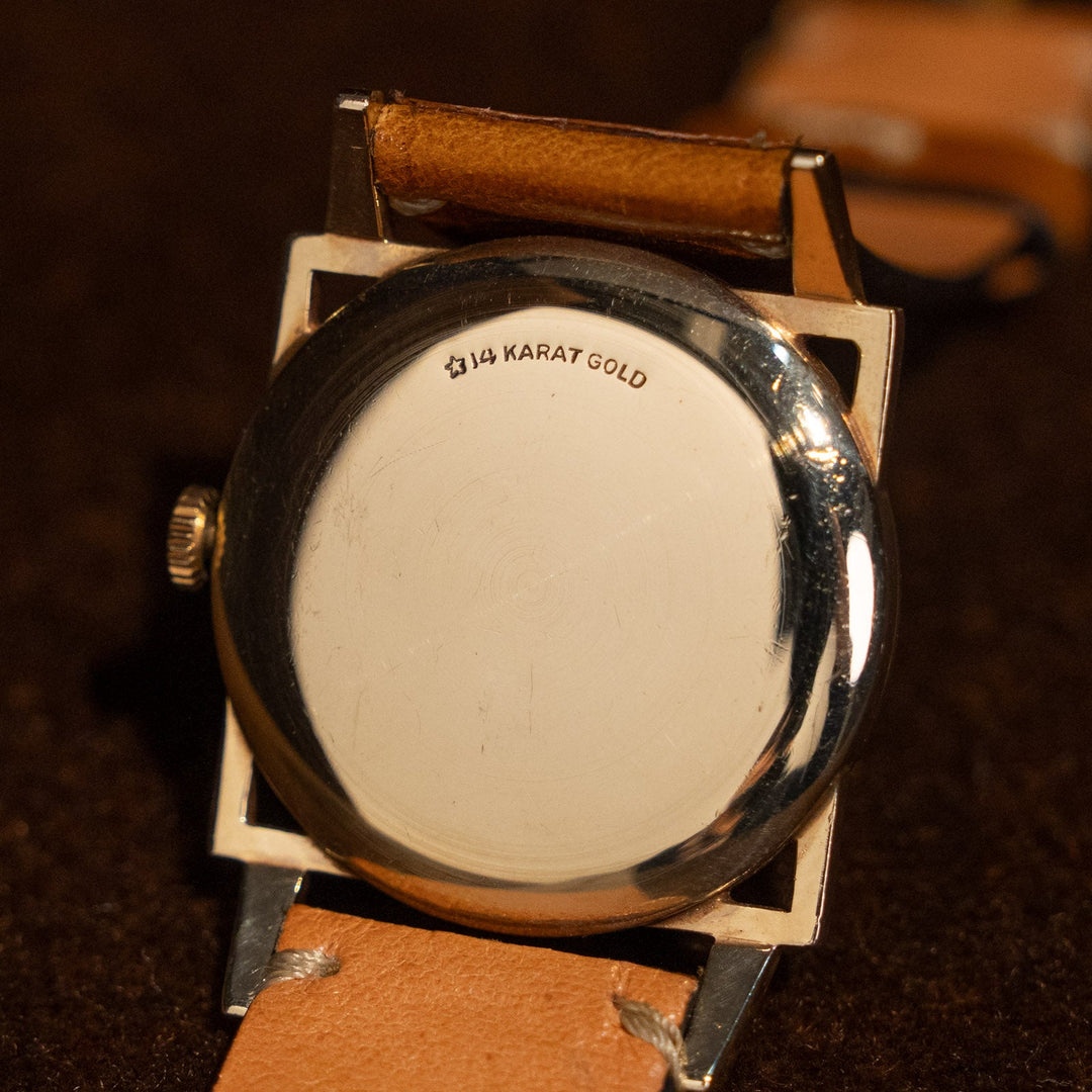 メンズ【LONGINES ロンジン】ラウンドインスクエア 1950年代